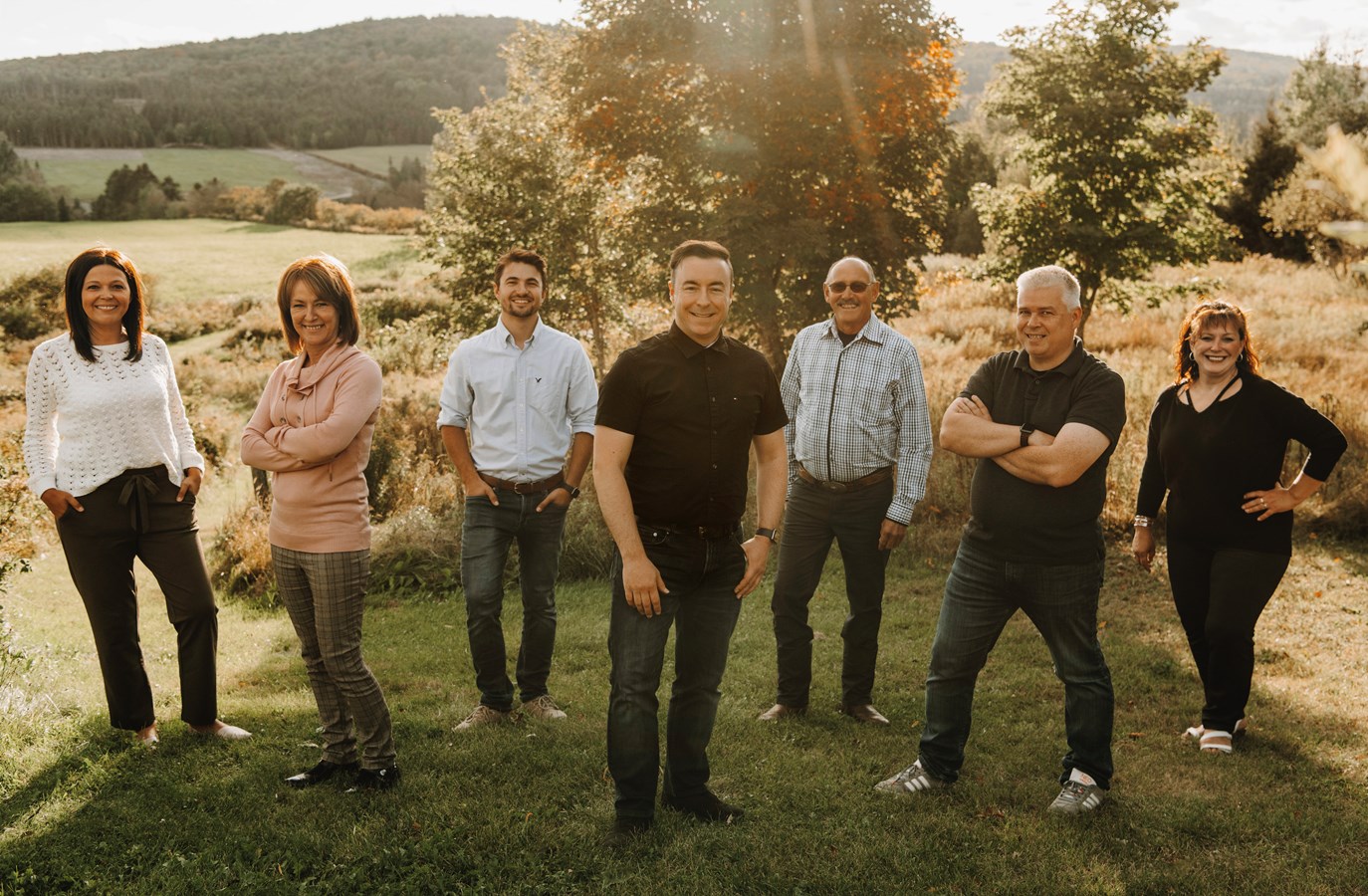 Patricia Bolduc / Nancy Lessard / Francis Fecteau / moi / Richard Doyon / Xavier Bouhy / Dany Plante
