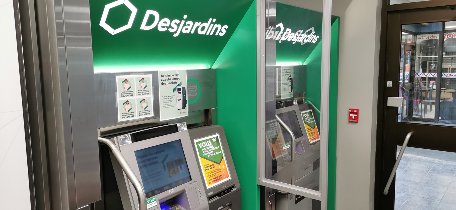 Desjardins annonce une diminution de 30 % des centres de services et des guichets