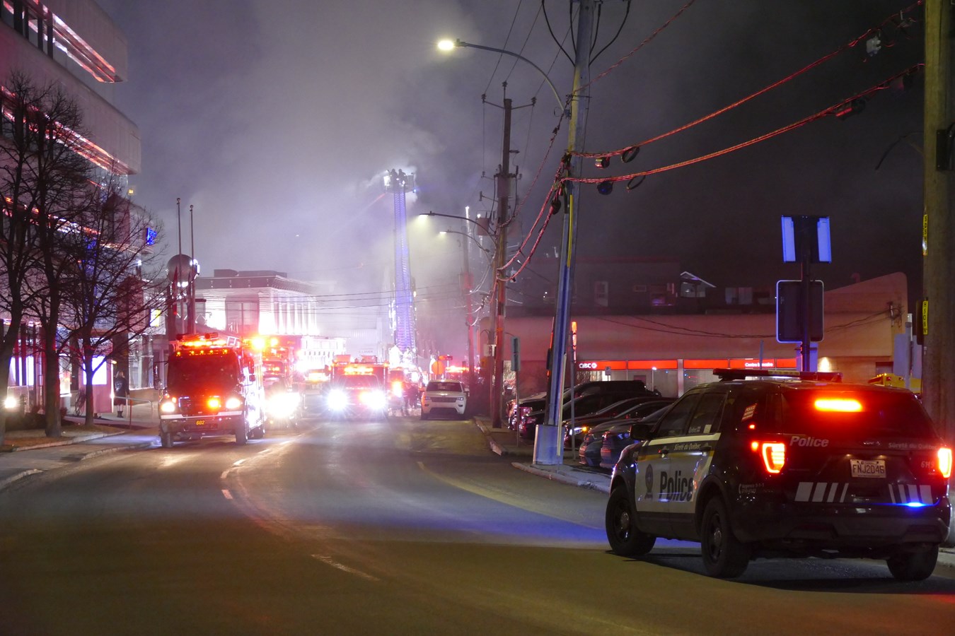 Incendie sur la 1re avenue : retour sur une nuit difficile