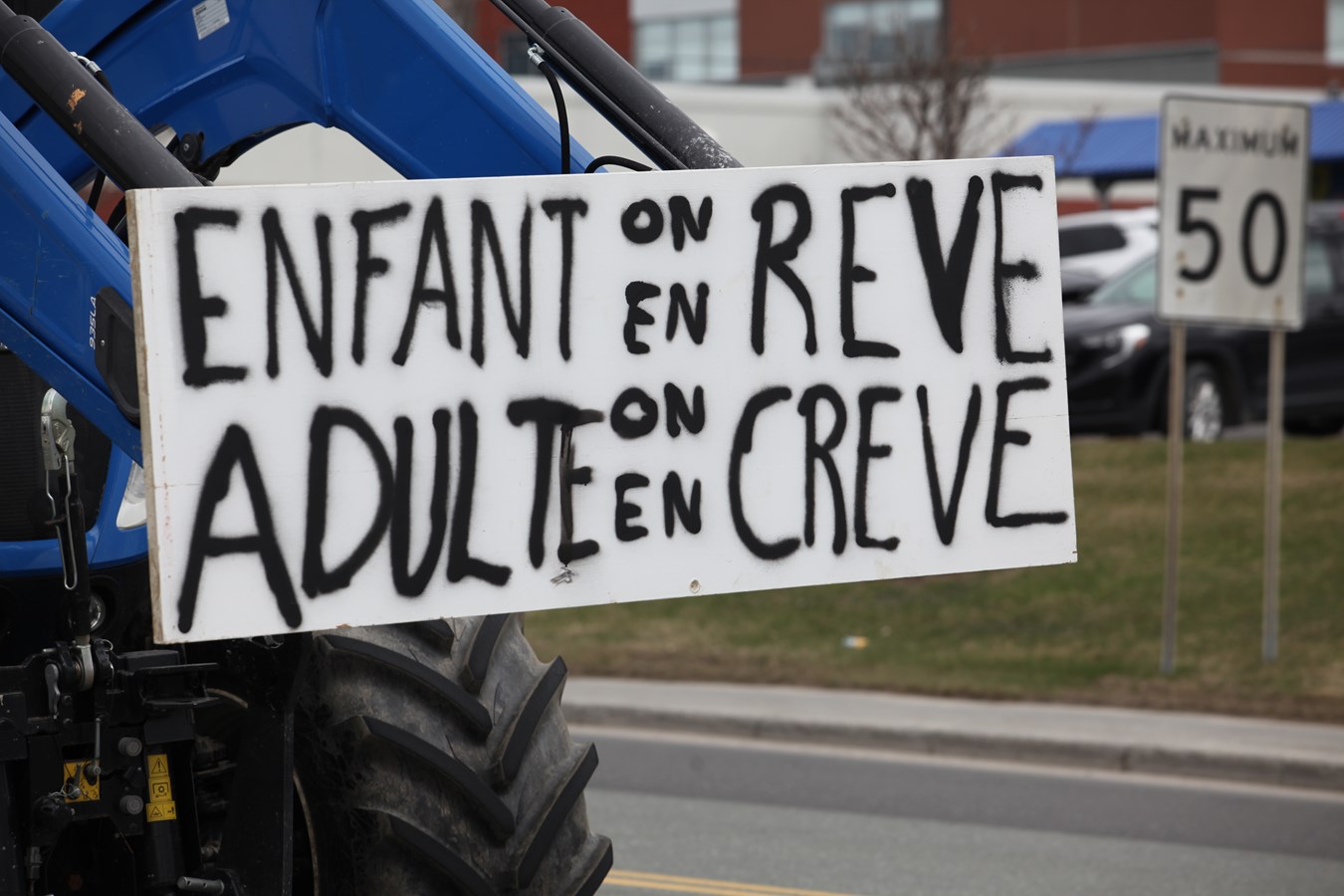 La gronde des agriculteurs du Québec s'empare de Sainte-Marie