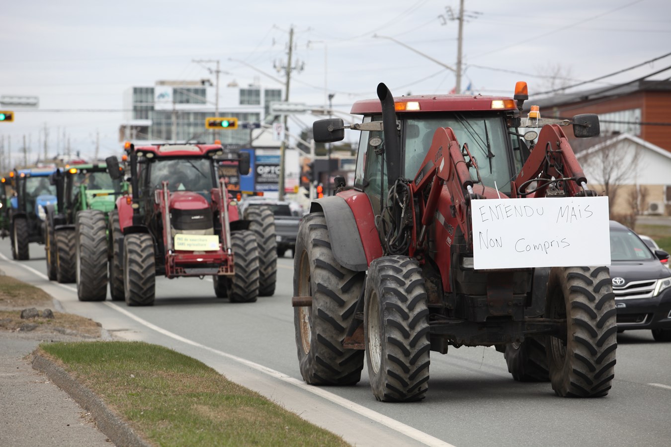 La gronde des agriculteurs du Québec s'empare de Sainte-Marie