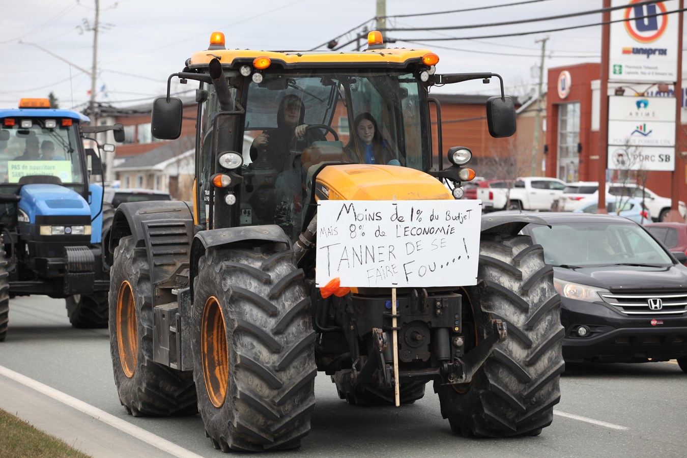 La gronde des agriculteurs du Québec s'empare de Sainte-Marie