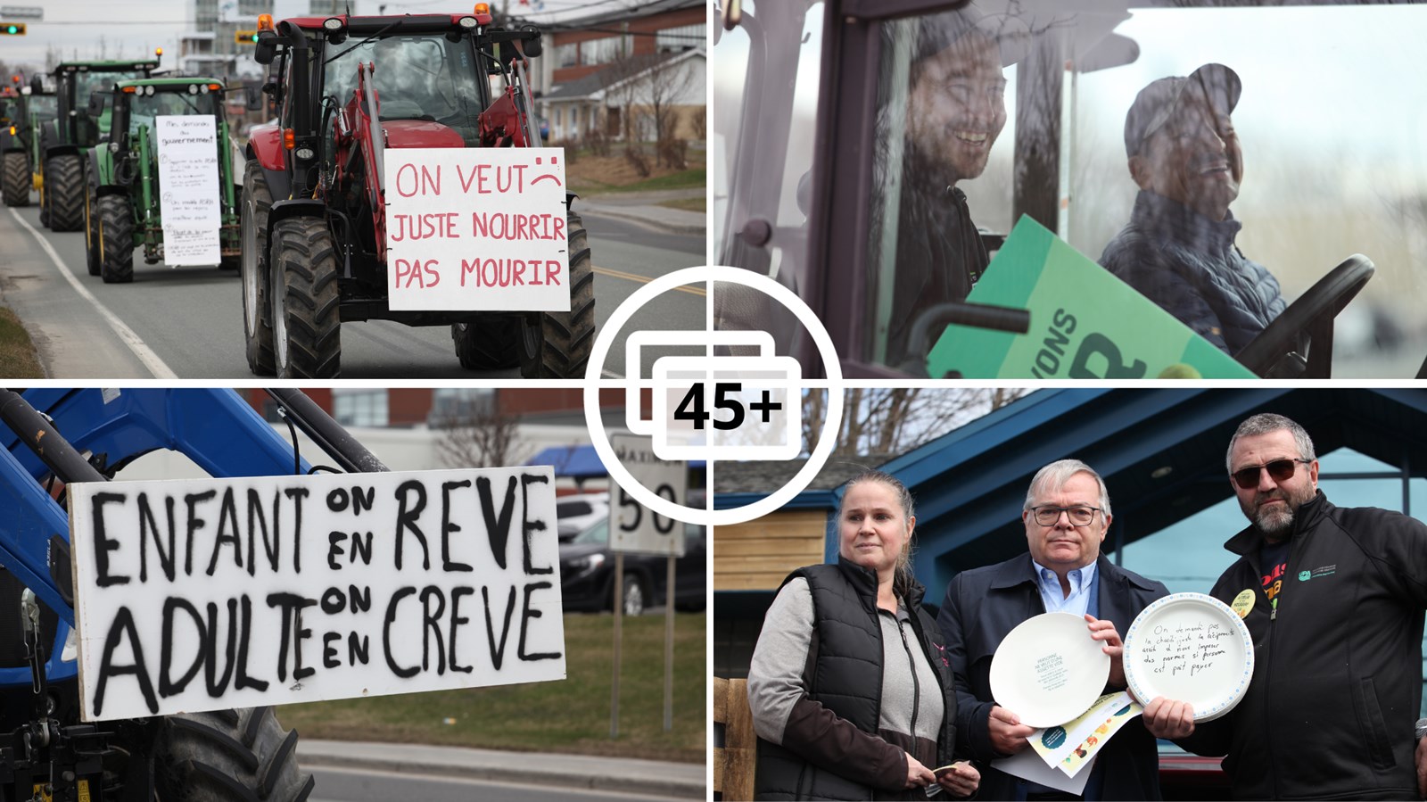 La gronde des agriculteurs du Québec s'empare de Sainte-Marie