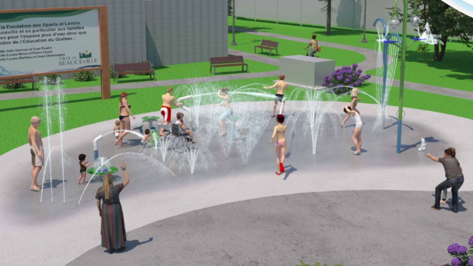 Beauceville: le contrat des jeux d'eau octroyé à Simexco