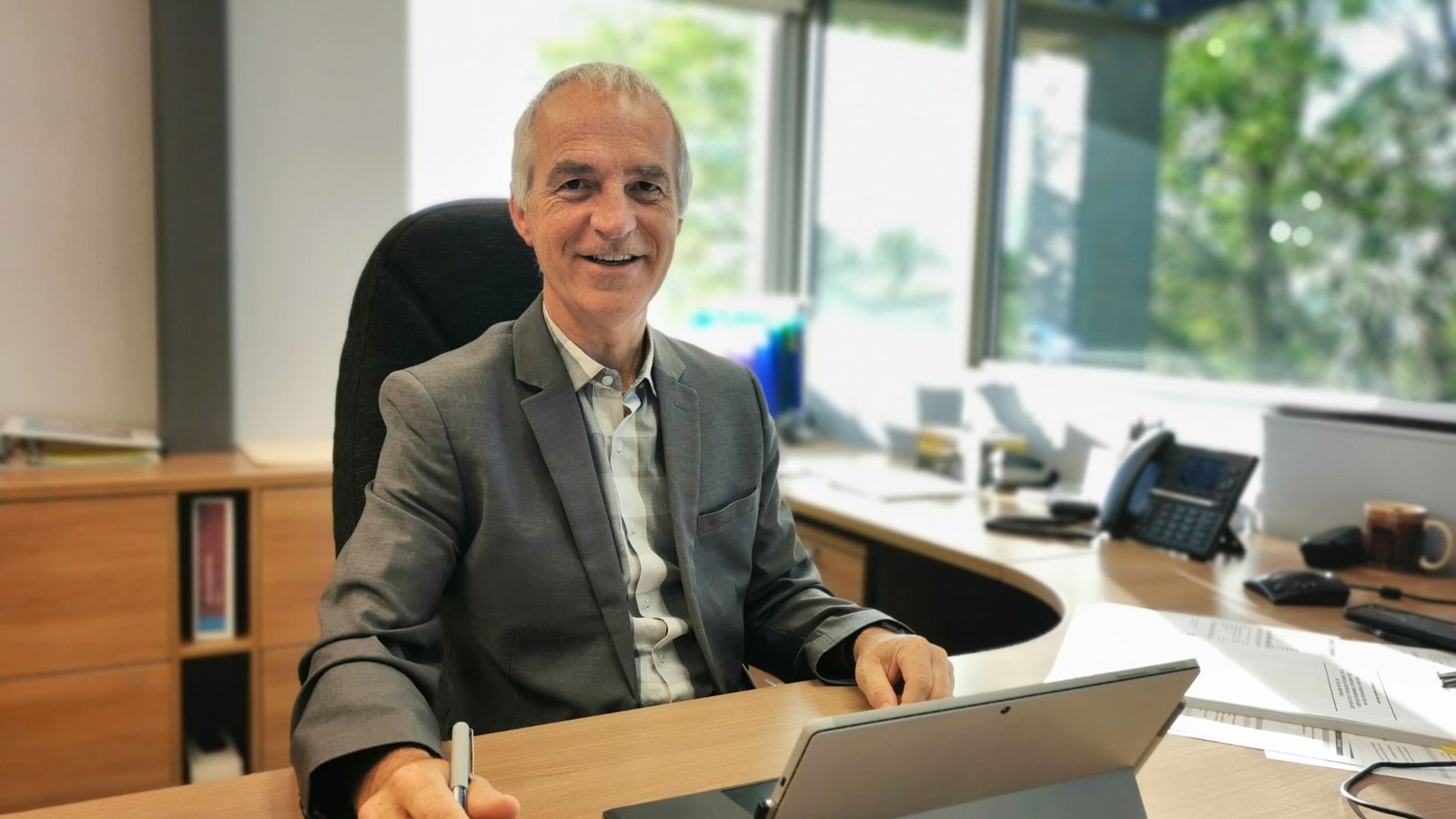 Le directeur général du Centre de services scolaires de la Beauce-Etchemin, Fabien Giguère.
