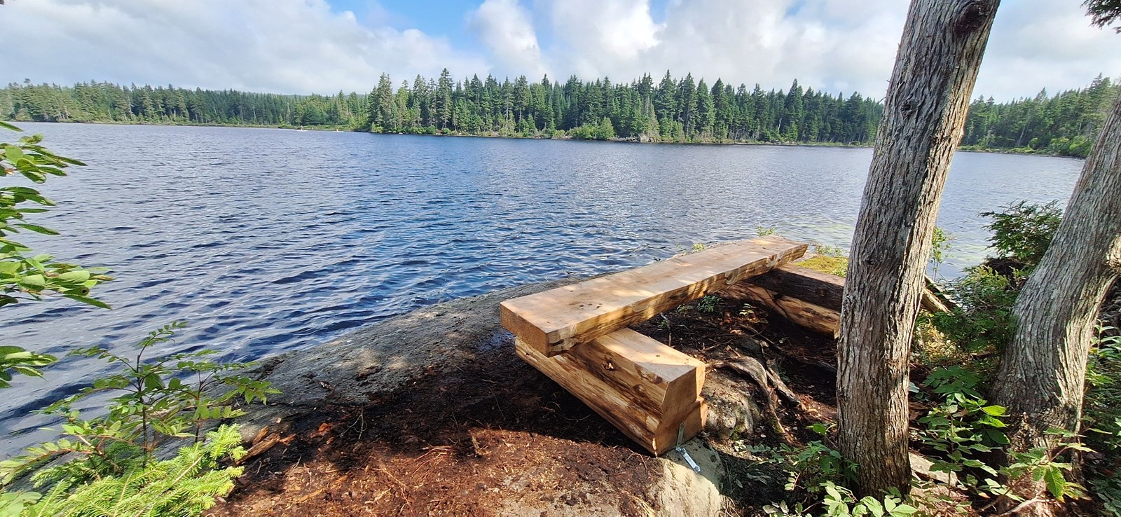 Inauguration des travaux de réfection du sentier pédestre du Lac Caribou