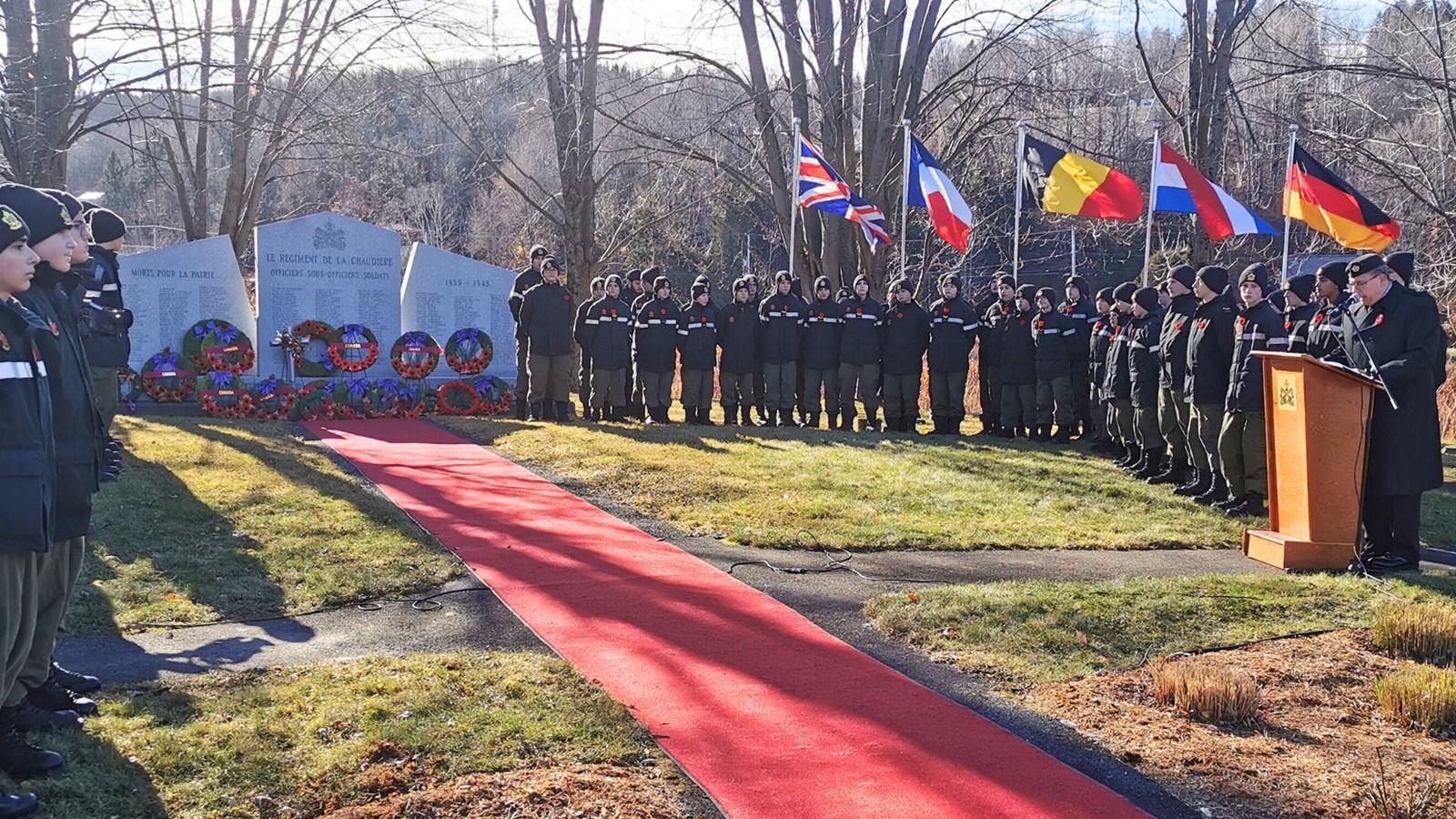 Jour du Souvenir: plus de 225 personnes à la cérémonie
