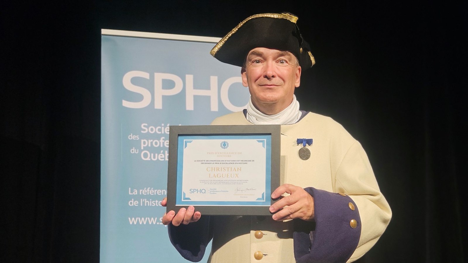 Prix d’excellence en histoire pour Christian Lagueux
