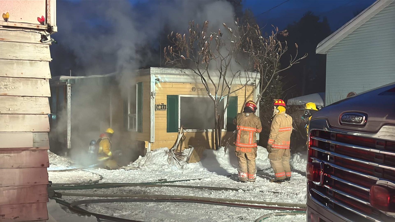 Feu de résidence à Saint-Martin