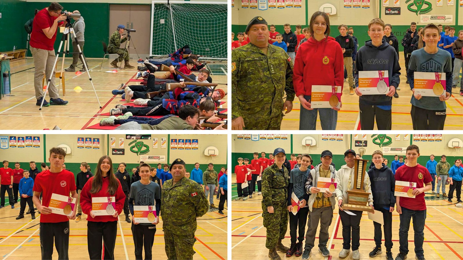 Les cadets de Saint-Joseph dominent la compétition régionale de tir à air comprimé