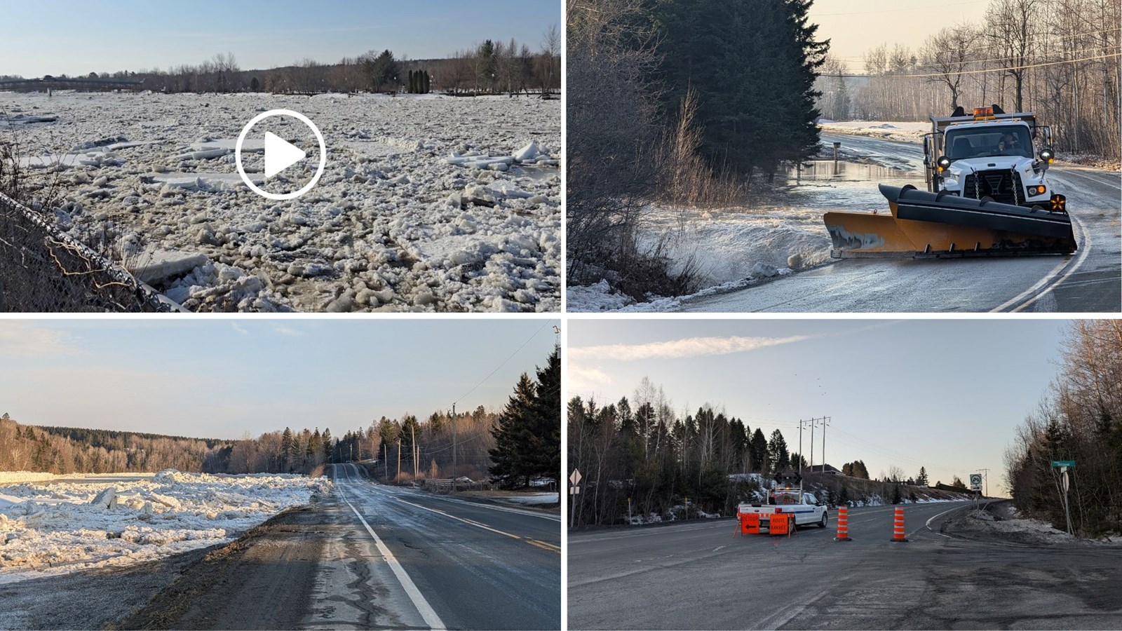 Rivière Chaudière: inondations et mouvements de glaces en ce dimanche