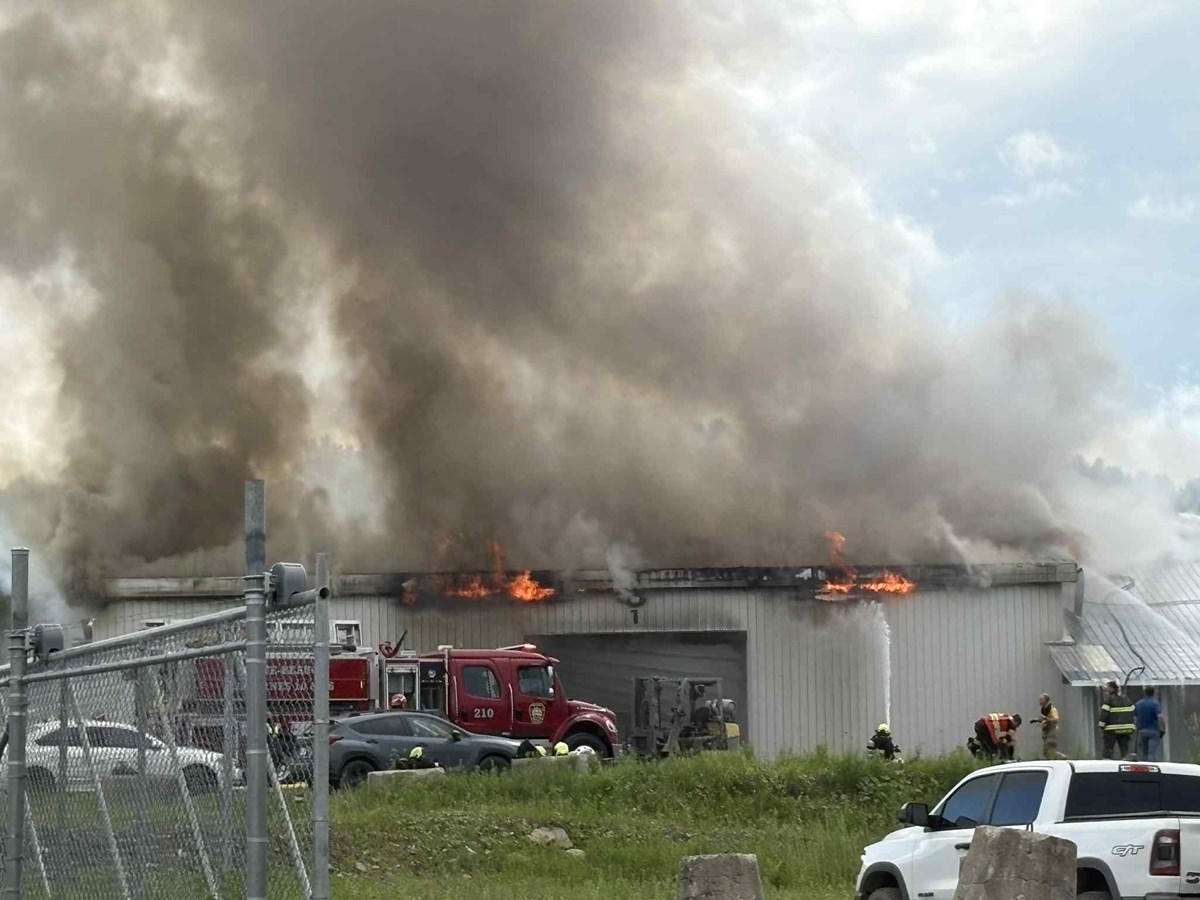 Feu d'industrie à La Guadeloupe