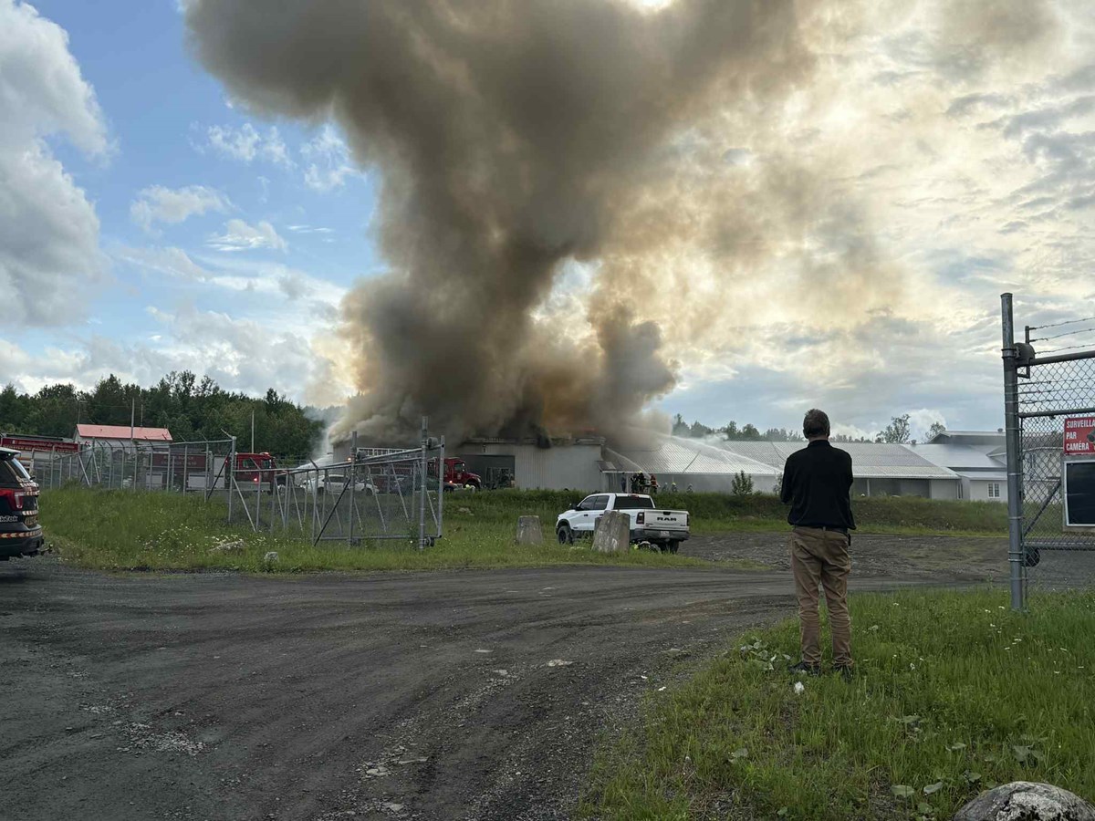 Feu d'industrie à La Guadeloupe