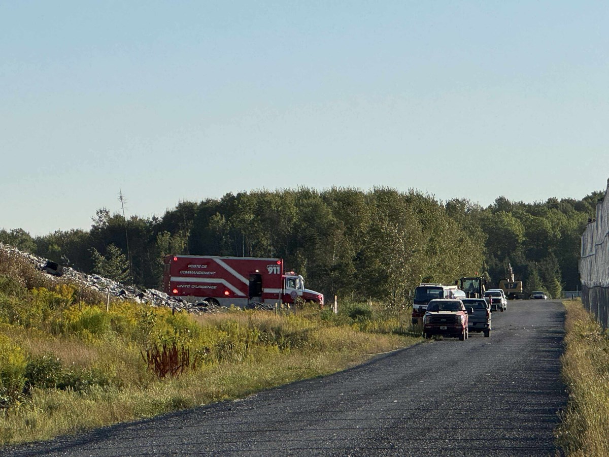 Feu majeur dans un site de déchets à Saint-Côme-Linière