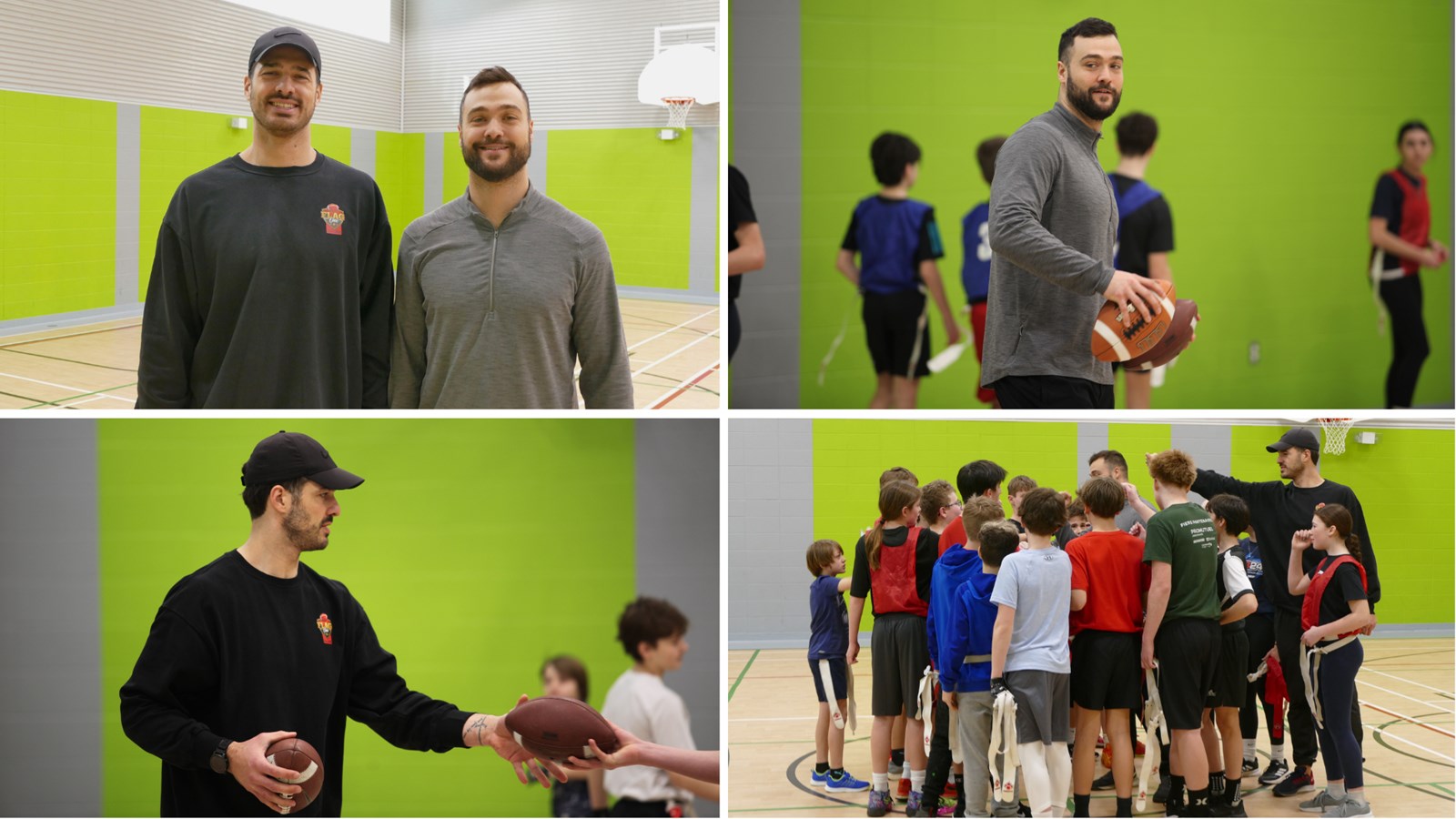 Notre-Dames-des-Pins: Les frères Auclair initient les jeunes au flag football
