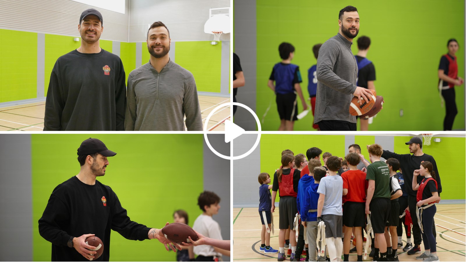 Notre-Dames-des-Pins: Les frères Auclair initient les jeunes au flag football