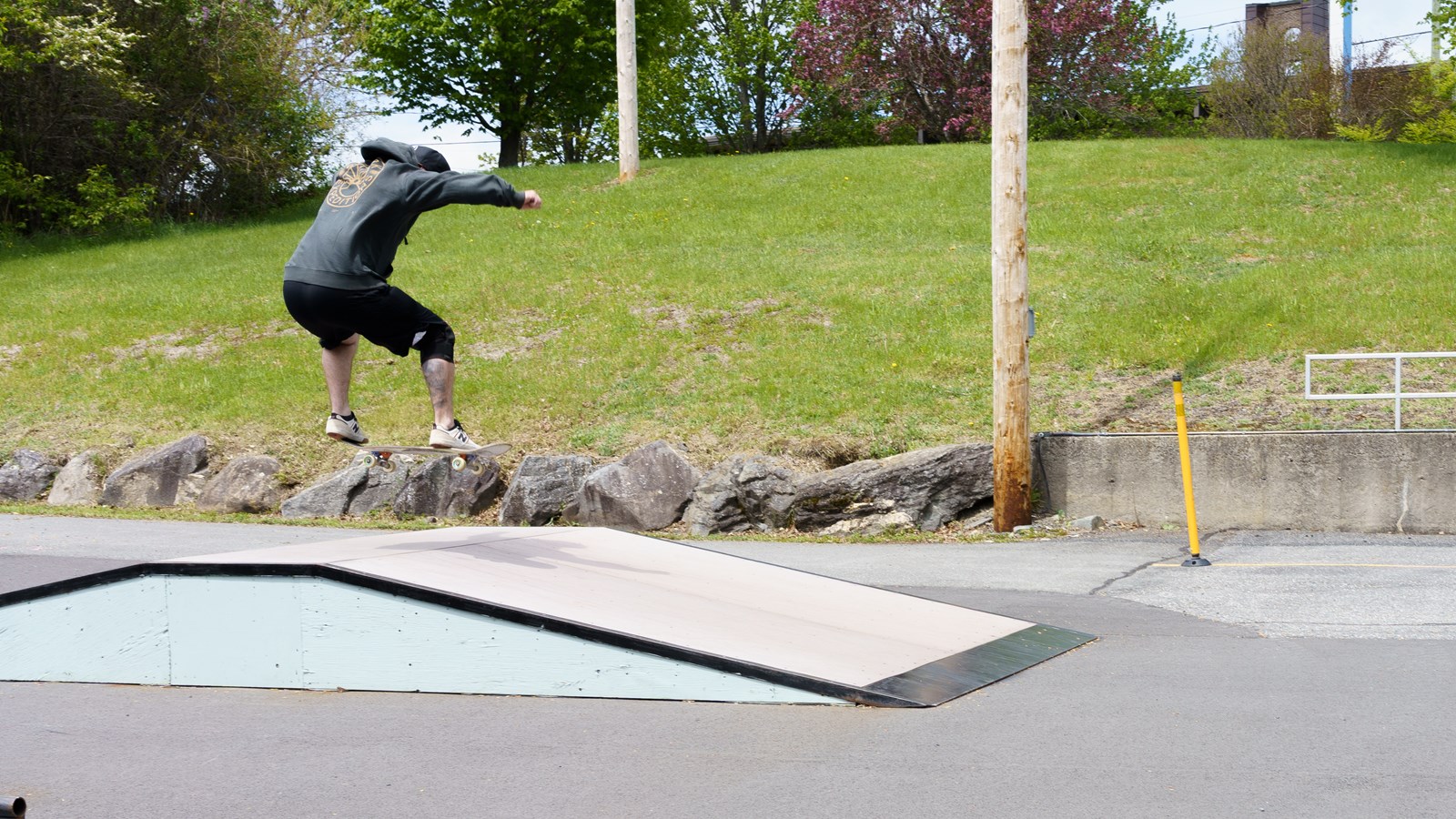 Les jeunes de Saint-Benoit-Labre profitent désormais de leur nouveau skatepark