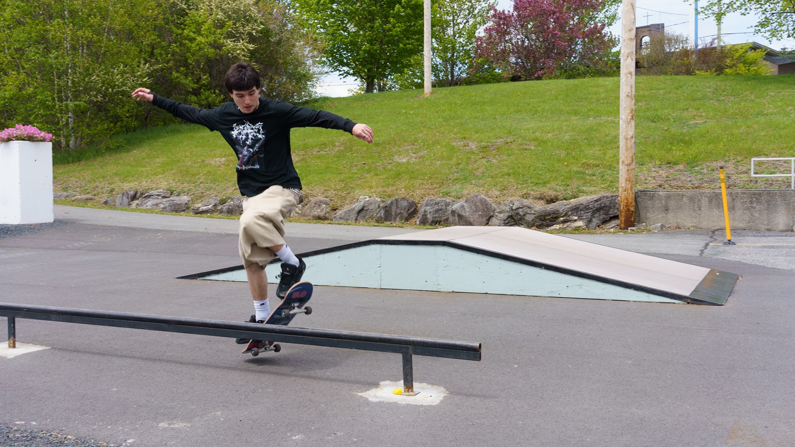Les jeunes de Saint-Benoit-Labre profitent désormais de leur nouveau skatepark