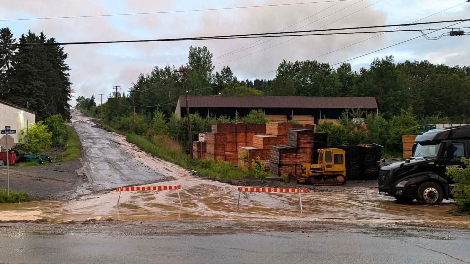 Coup d'eau intense sur Beauceville hier soir