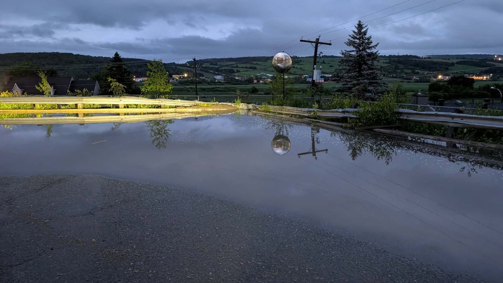 Coup d'eau intense sur Beauceville hier soir