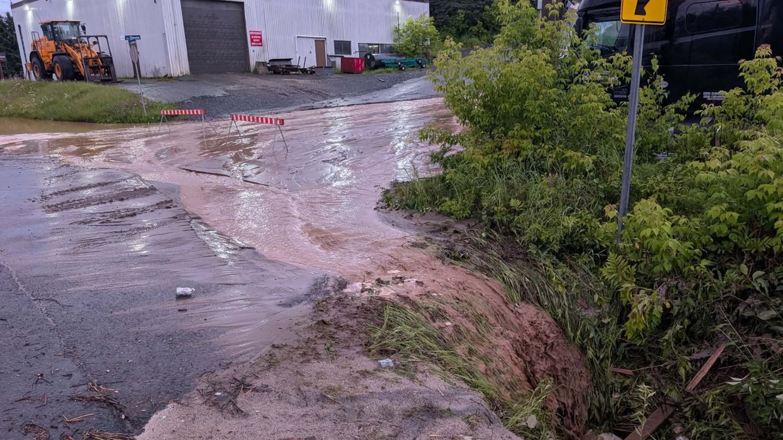 Coup d'eau intense sur Beauceville hier soir