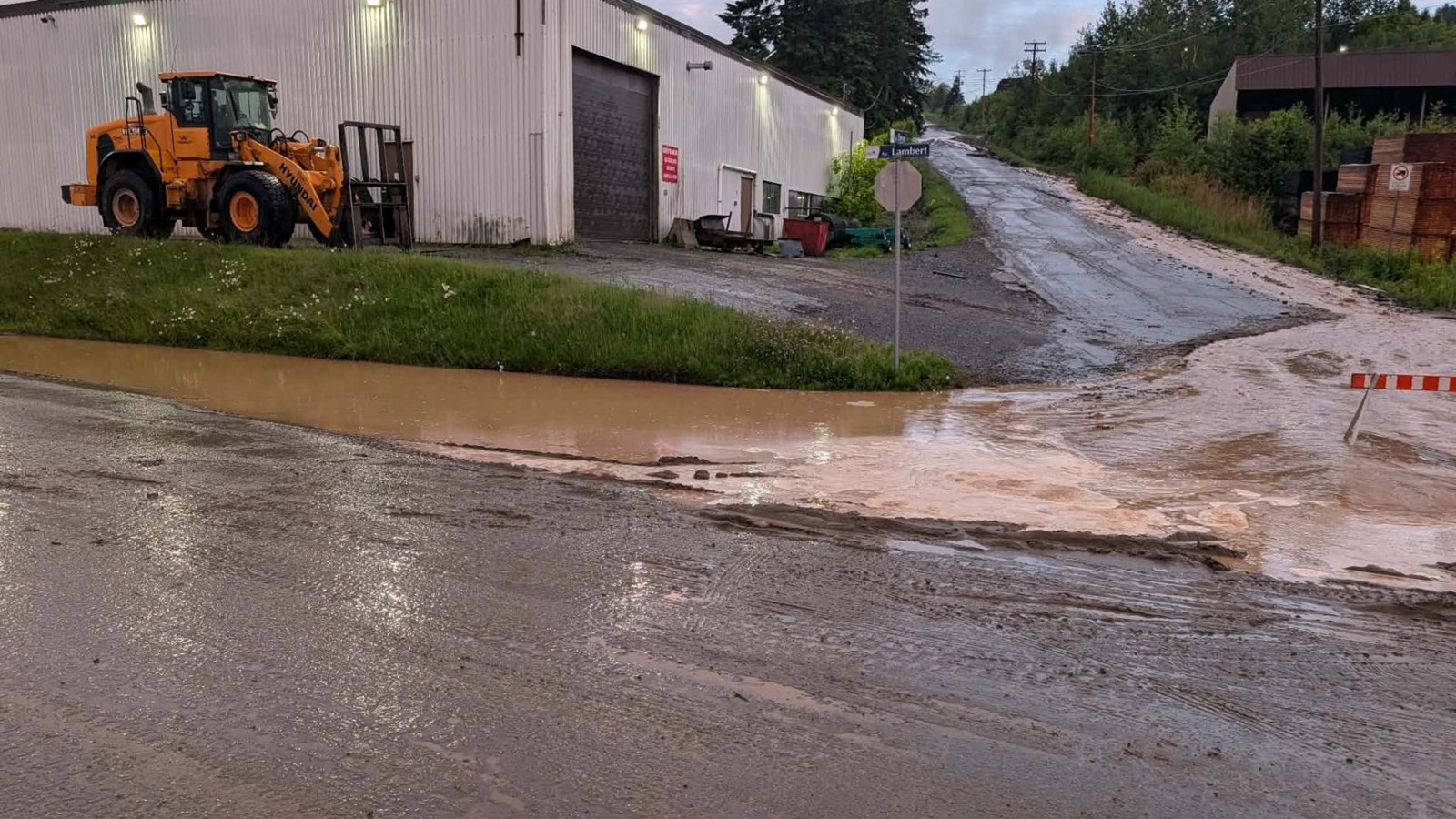 Coup d'eau intense sur Beauceville hier soir