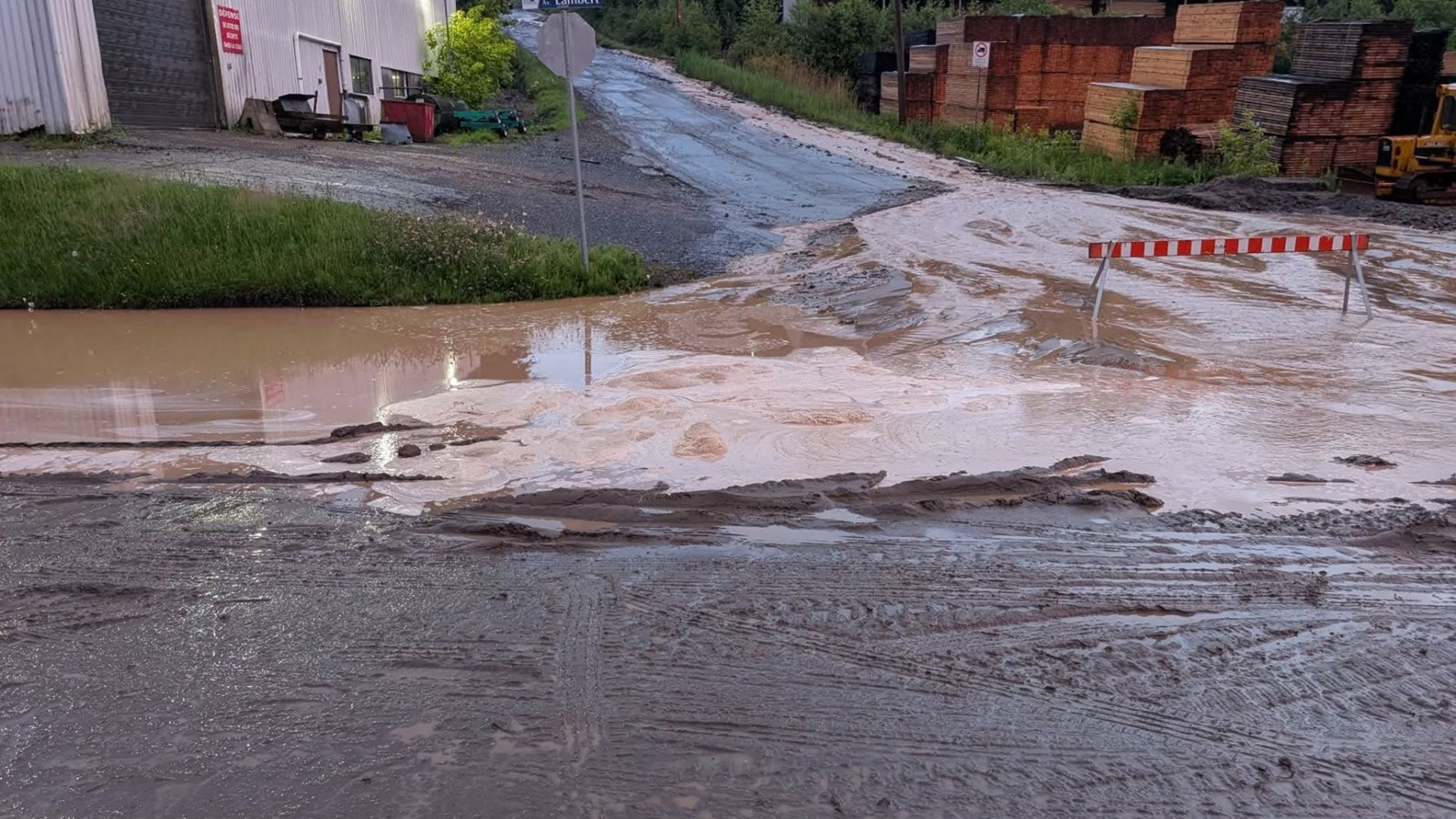 Coup d'eau intense sur Beauceville hier soir