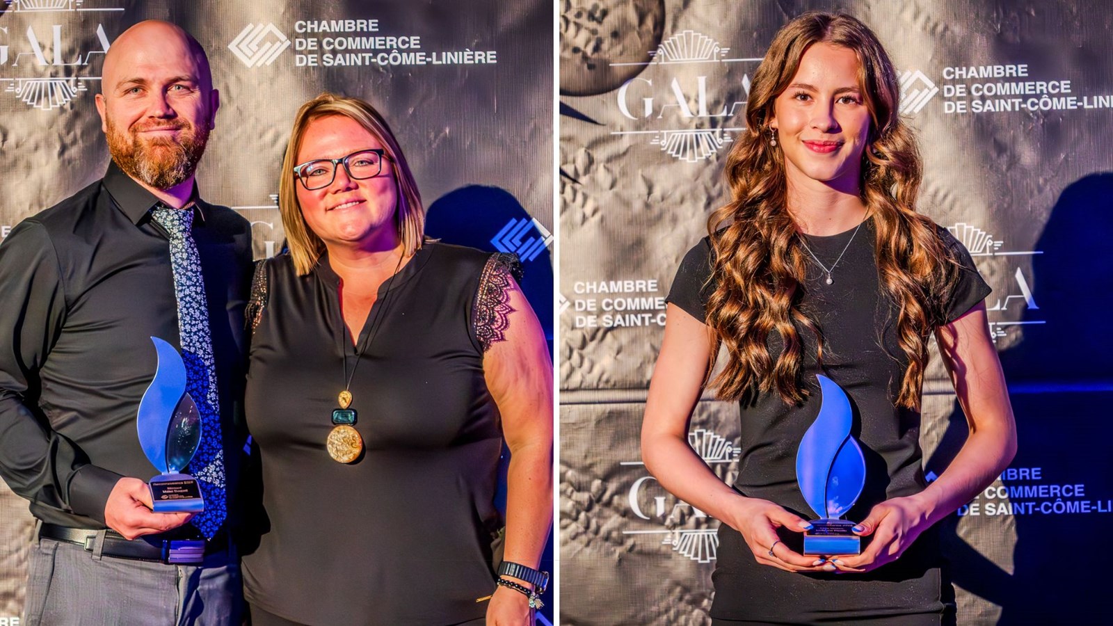 Prix bâtisseur remis à Métal Duquet et Athlète de l'année, Kellyane Poulin.