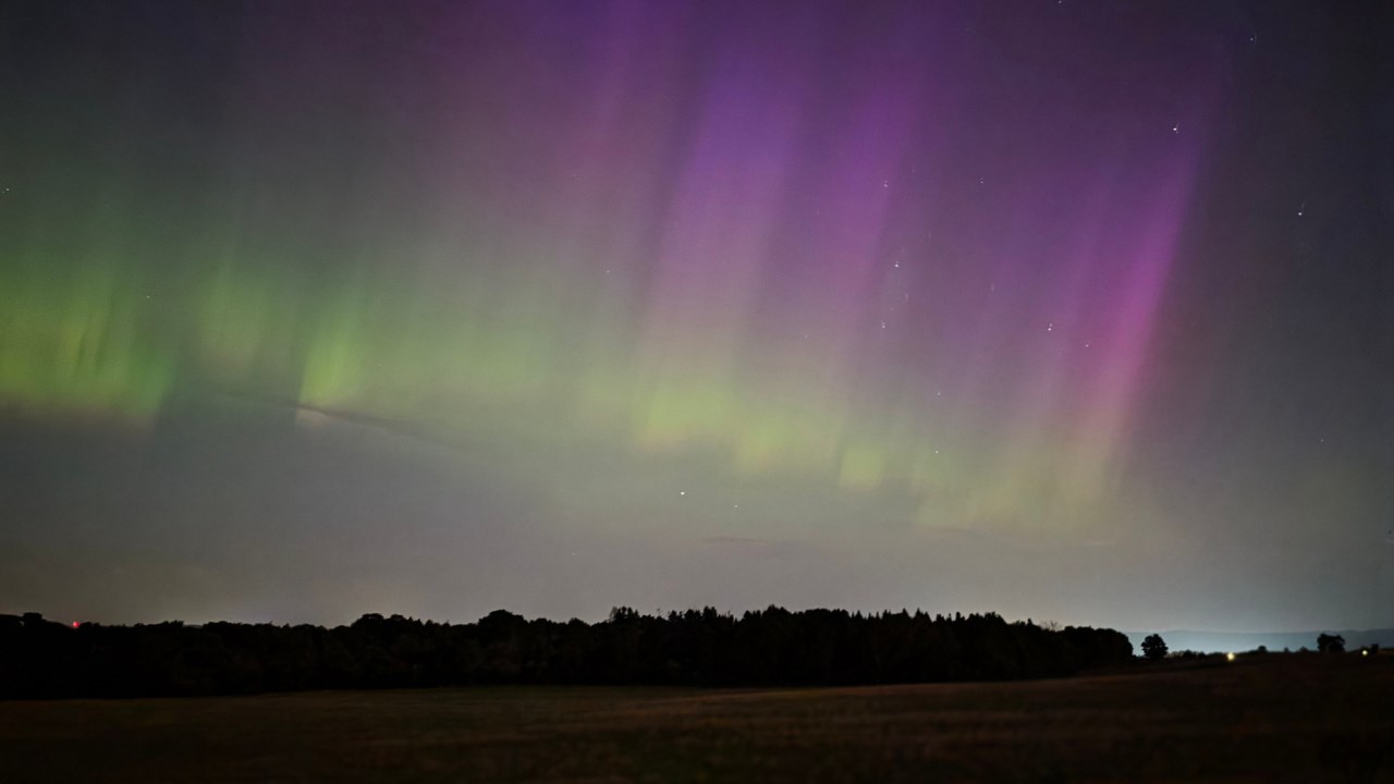 Nouvelle nuit d'aurores boréales sur la Beauce