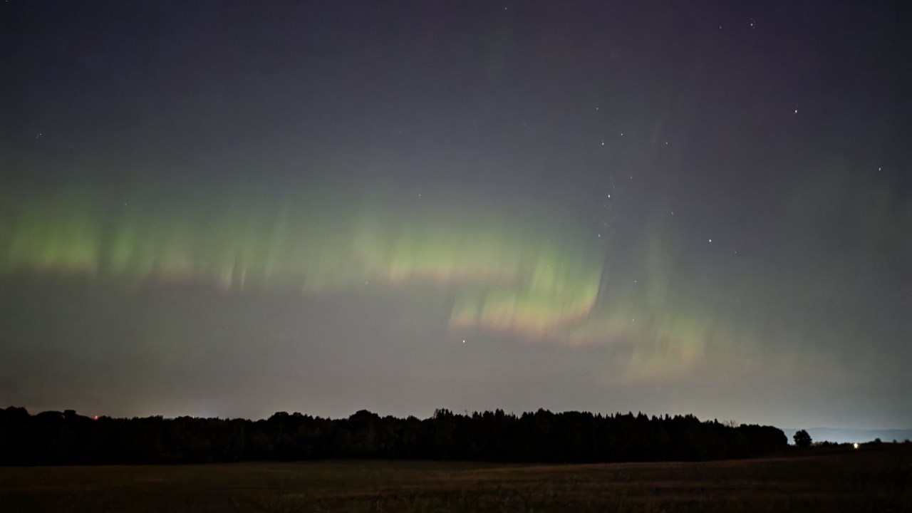 Nouvelle nuit d'aurores boréales sur la Beauce