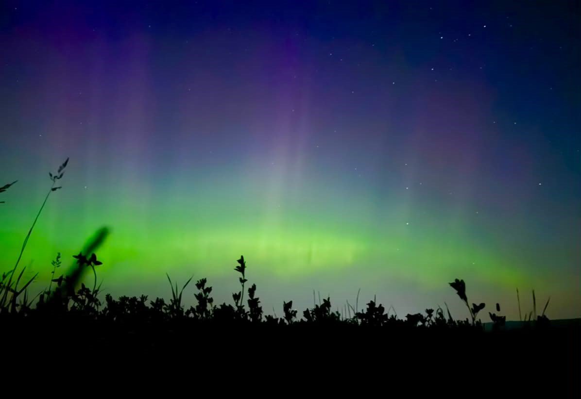 Nouvelle nuit d'aurores boréales sur la Beauce