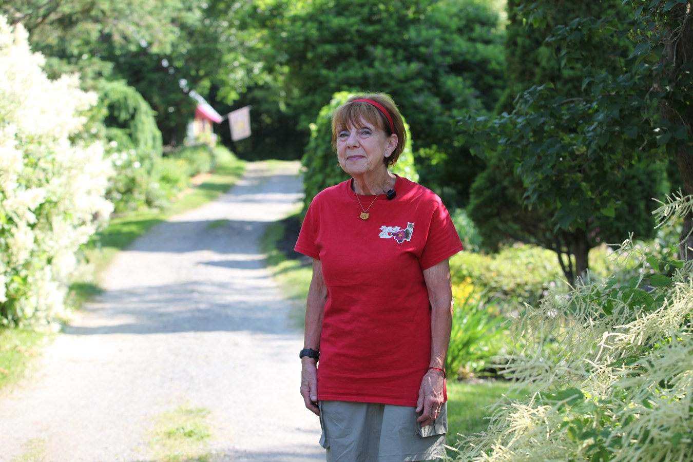 Céline Montmigny, propriétaire des Jardins de la petite école de Céline à Sainte-Marguerite