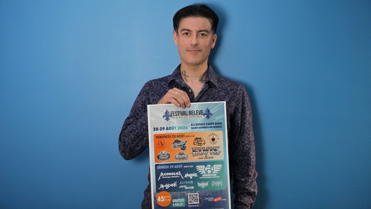 Danny Drouin, organisateur du festival et créateur de l'OBNL « Pour la relève de la musique québécoise »
