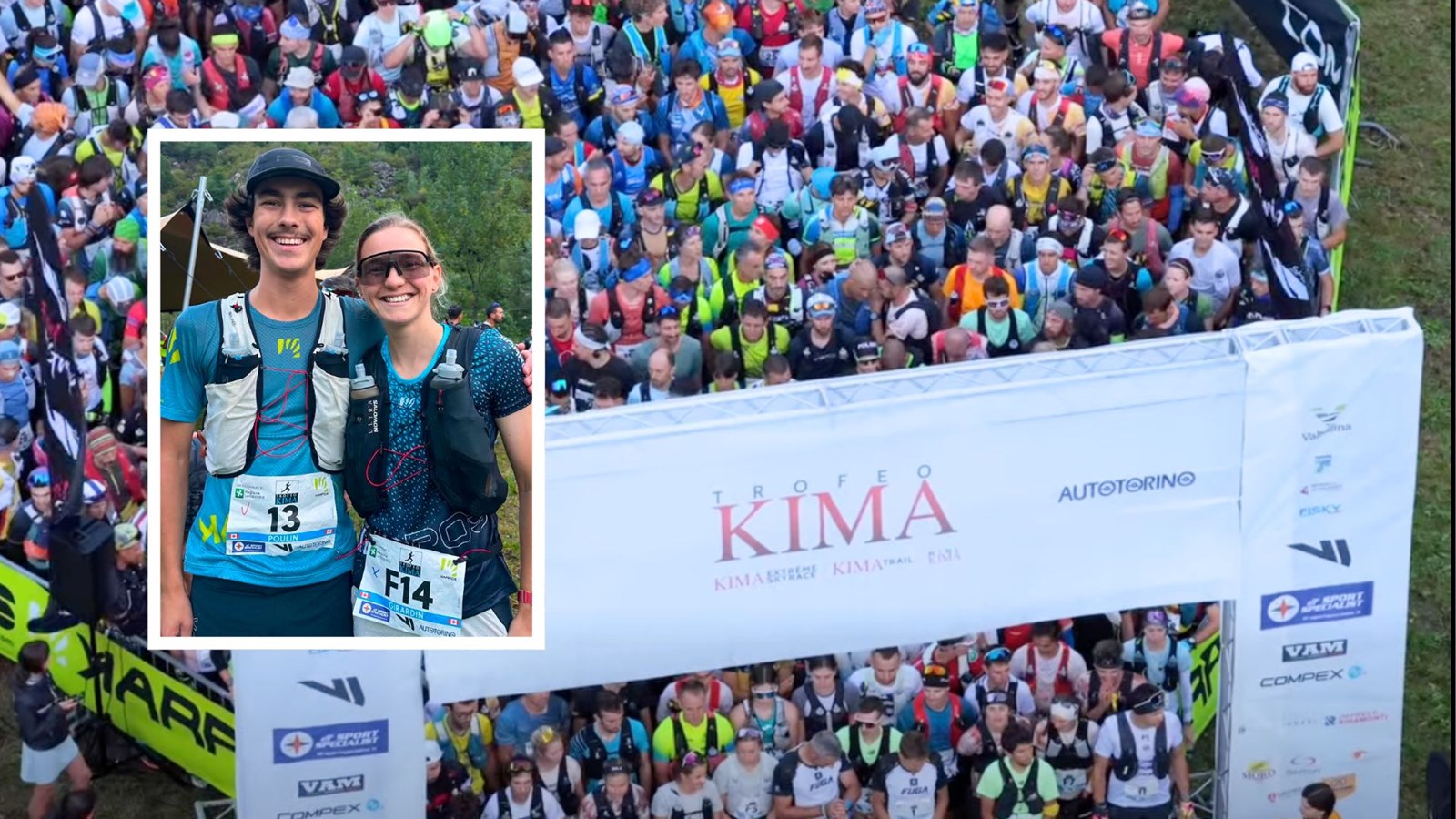 En mortaise, Philippe Poulin, en compagnie de Fanny Girardin. Les deux athlètes avaient obtenu leur laissez-passer pour l'Italie après avoir remporté l'épreuve d'endurance du Bromont Ultra - Trail running, en octobre dernier.