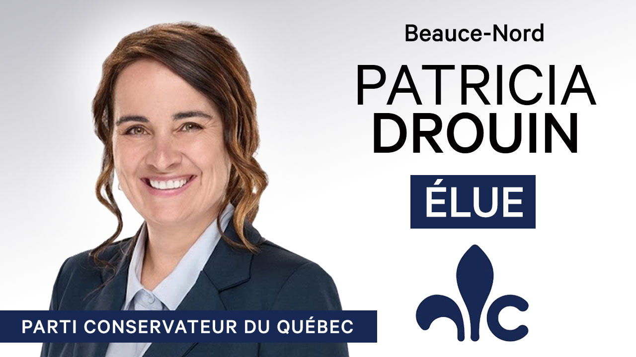Patricia Drouin élue députée de Beauce-Nord