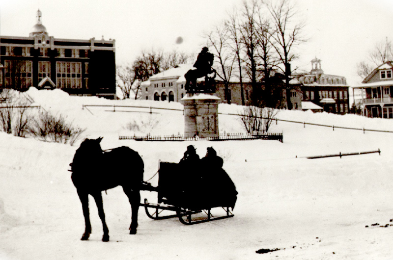 Église de l'ouest en hiver 1940