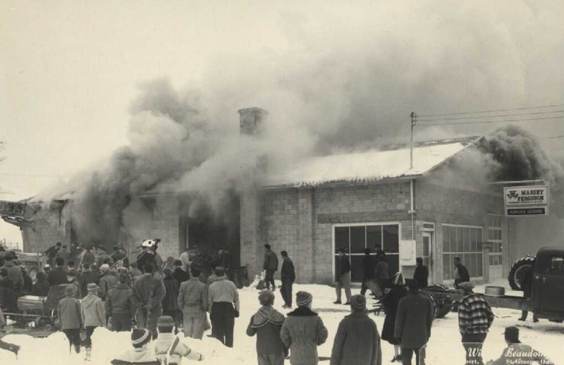 Garage Aurelien Lessard en 1955