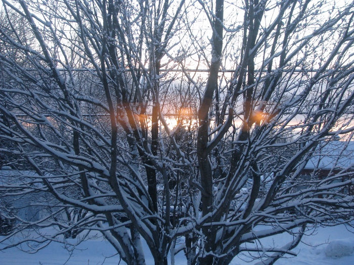 un levé de soleil