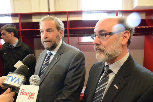 Thomas Mulcair de passage à Trois-Rivières