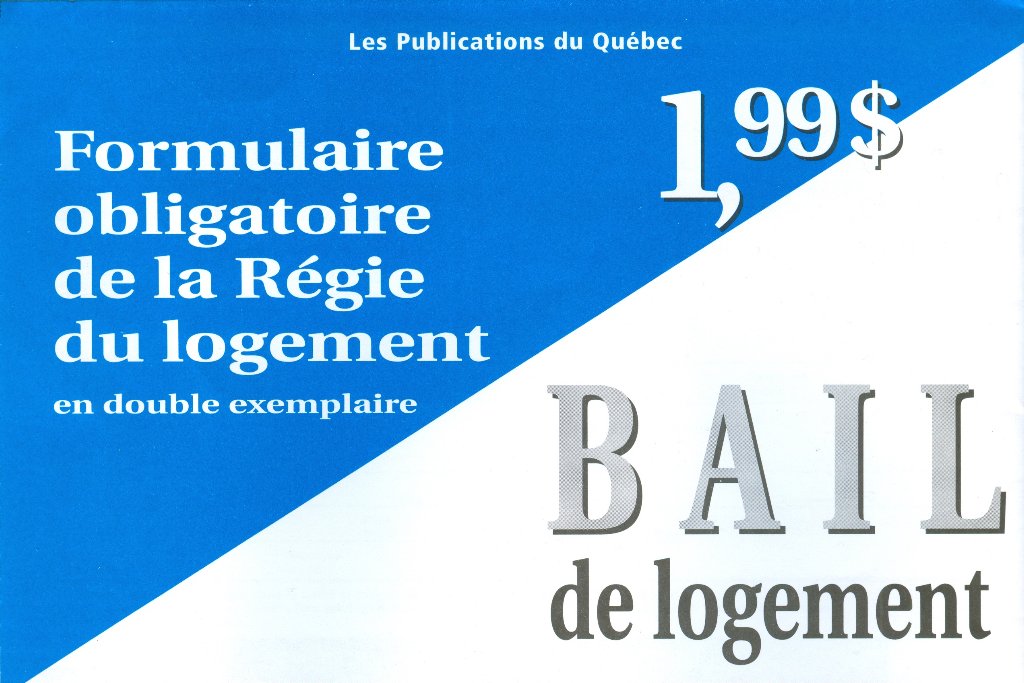 Un nouveau bail doit être utiliser à compter du 24 février 2015