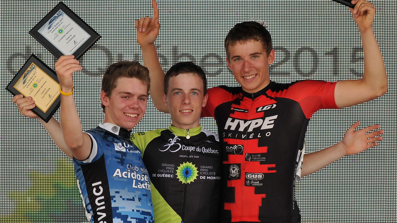 Le cycliste Tristan Guillemette remporte la série Coupe du Québec 2015