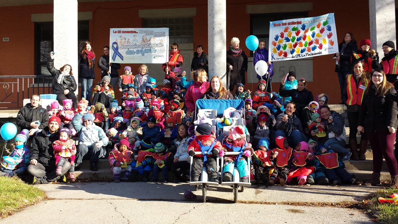 Espace Mauricie et le CPE la Culbute souligne la Journée nationale des enfants