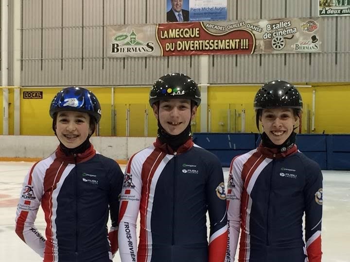Trois patineurs d'ici aux Championnats canadiens sur courte piste de l’Est.