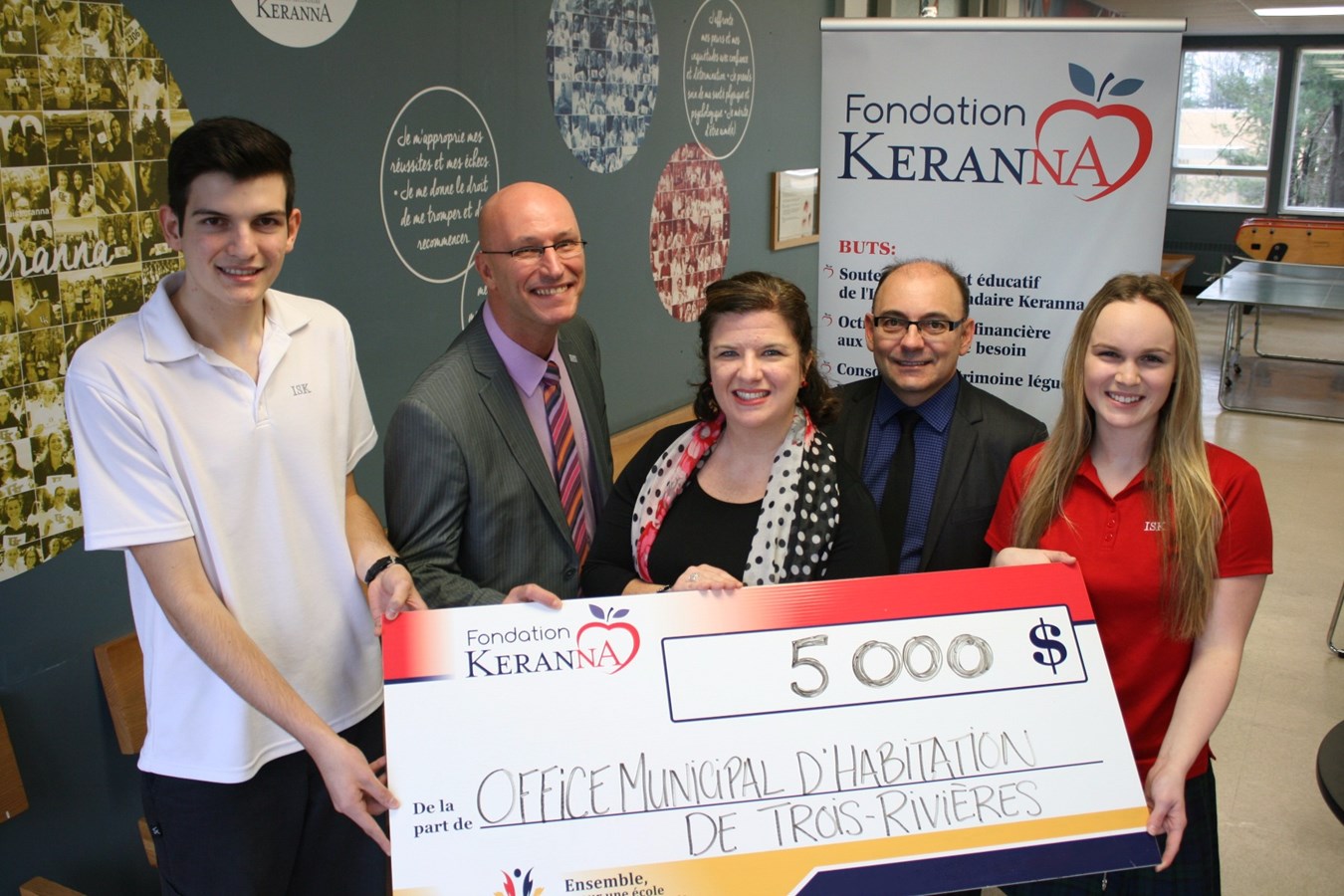 Projet de patinoire multisport: Un soutien de 5 000 $ de la Fondation Keranna