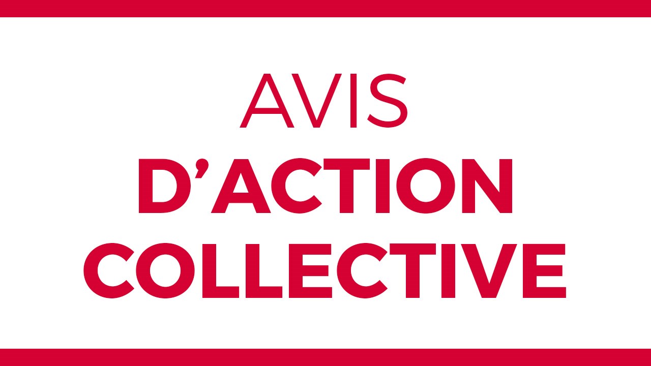 Avis d'action collective