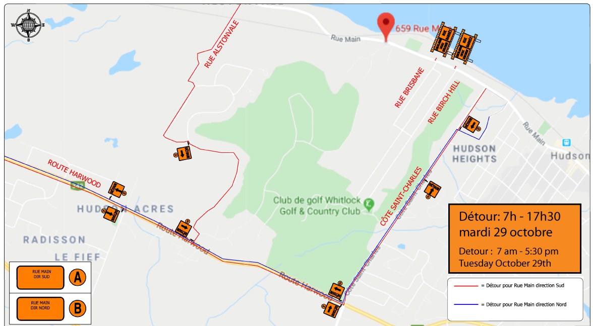 Fermeture de la rue Main à prévoir à Hudson