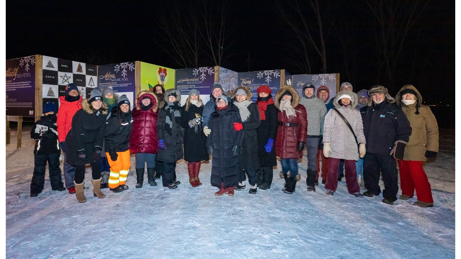 Dévoilement de l'oeuvre collective des Fêtes de la Ville de Vaudreuil-Dorion