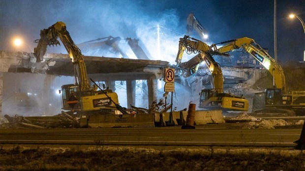 Le pont d’étagement de la Montée Cadieux, situé au-dessus de l’autoroute 40, à Vaudreuil-Dorion subira des réparations jusqu’en novembre prochain.