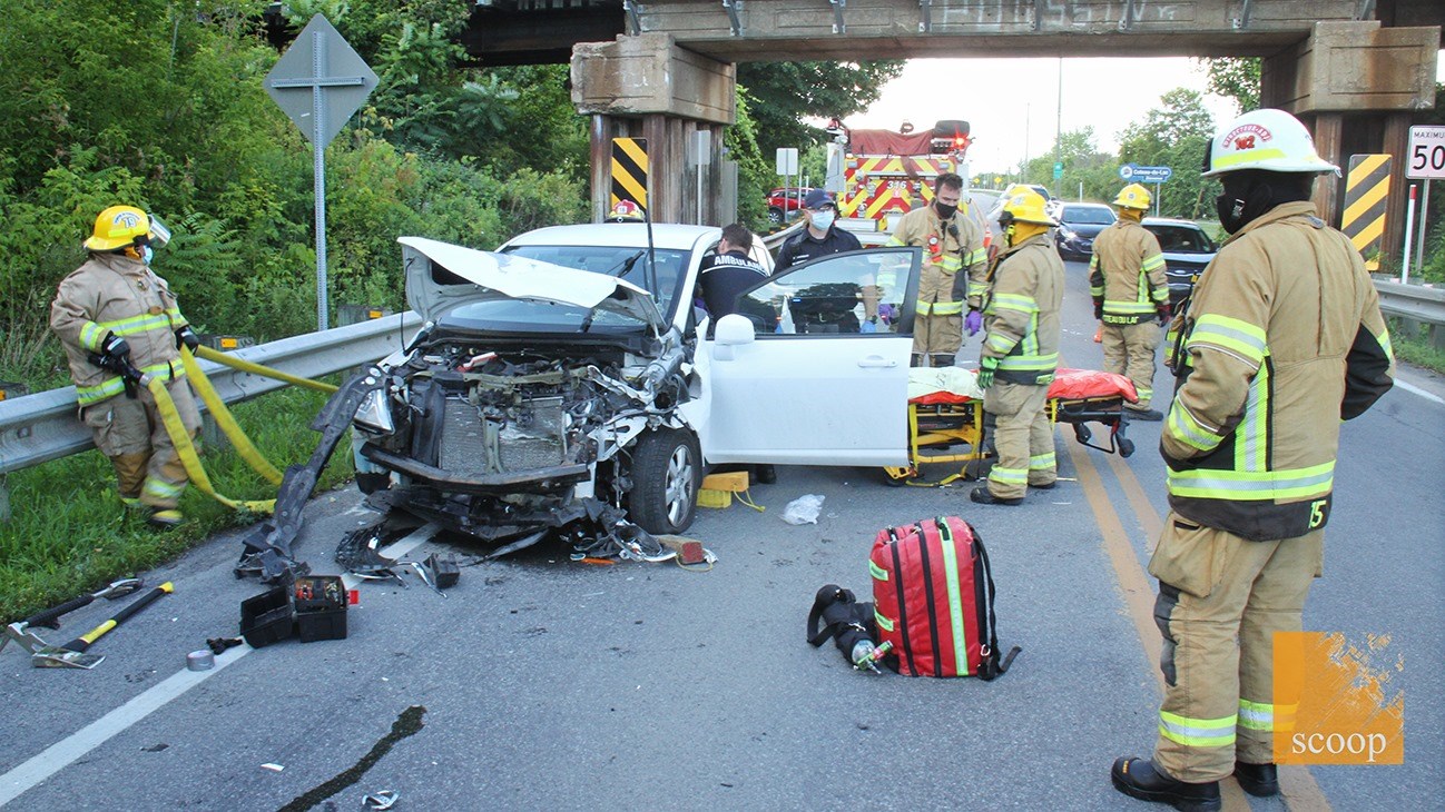Un moment d'inattention cause un accident sur la route 338