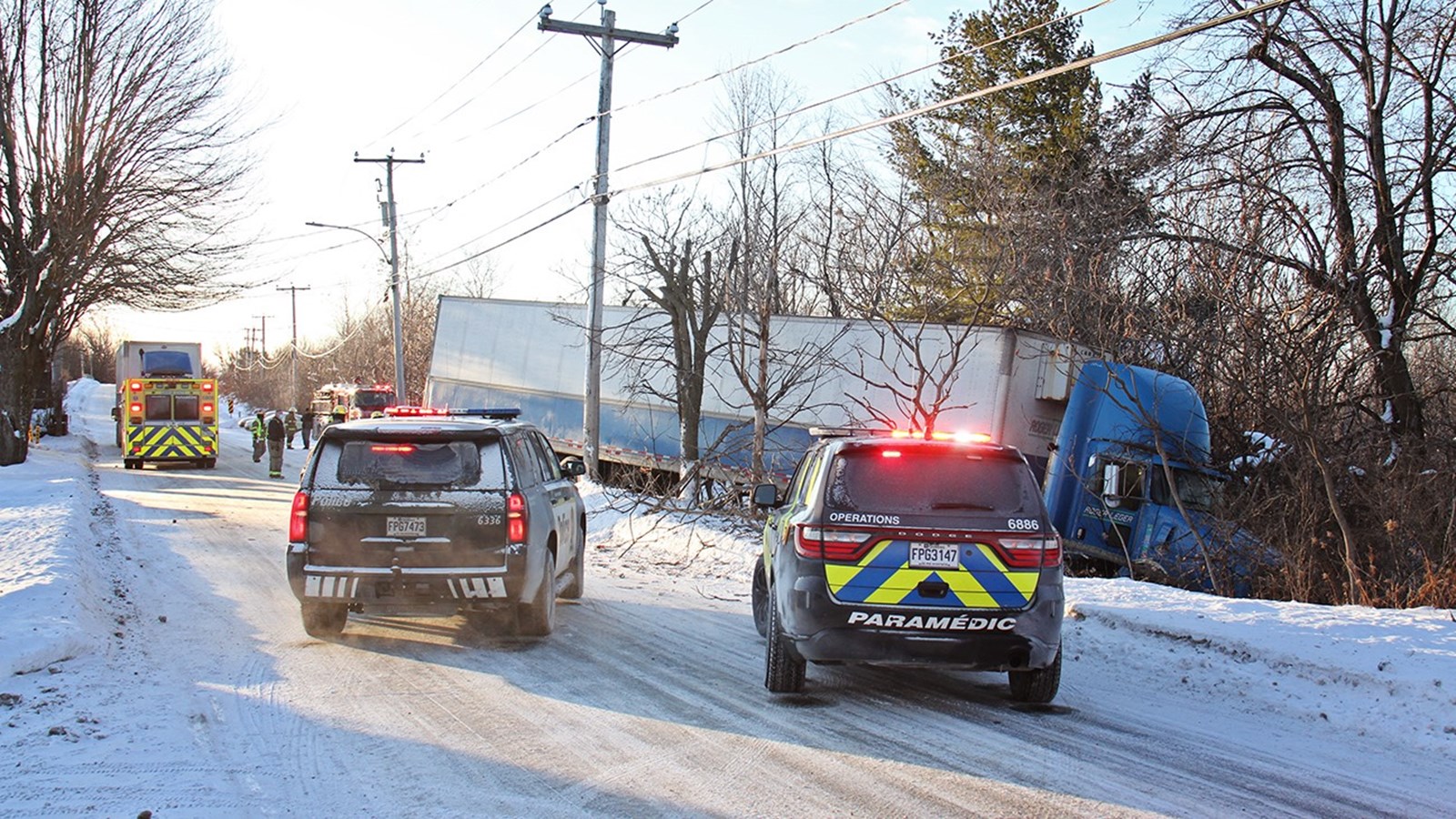 Un malaise est à l'origine de la sortie de route d'une semi-remorque